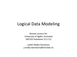 Logical Data Modelling