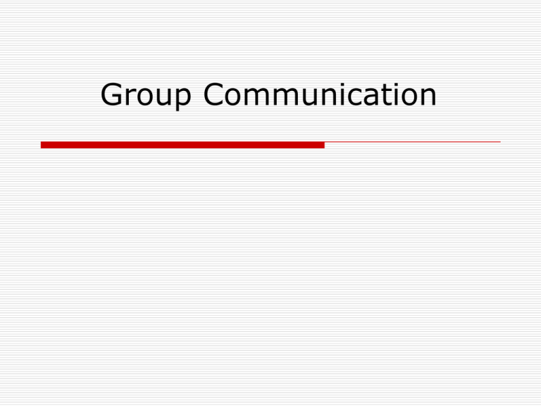 Group Communication