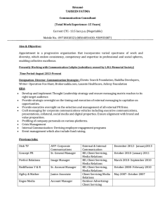 AVP-Corporate Communication_Resume