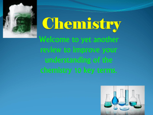 Chemistry Vocab
