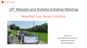 Nepal Red Cross Society At a glance Key Program and services