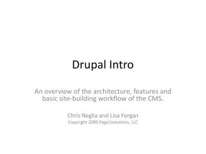Drupal Intro - Austin Partners In Education
