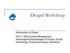 Introduction to Drupal presentation (PowerPoint) [revised Oct 11, 2011]