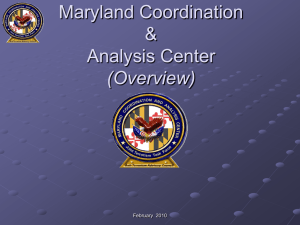 MD Fusion Center MCAC - Carroll County Volunteer Emergency