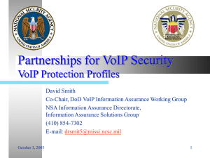 VoIP Security in DoD