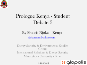 Prologue Kenya - Student Debate 1
