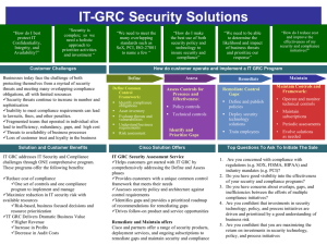 IT GRC Security Solutions Quick Reference