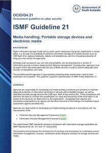 ISMF Guideline 21 – Media handling