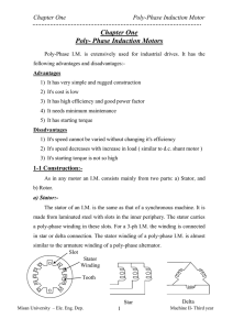 Poly- Phase Induction Motors