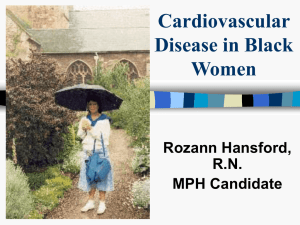Cardiovascular Disease in Black Women
