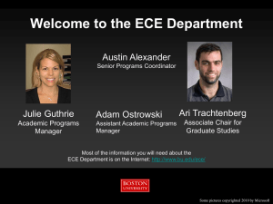 Welcome to the ECE Department