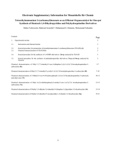 Electronic Supplementary Information for Monatshefte für Chemie