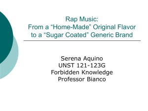 Rap Music - Martha J. Bianco, Ph.D.