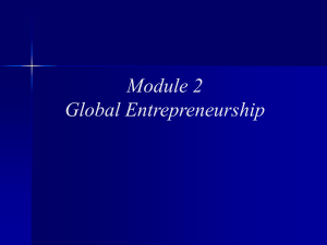 Module 2 Global Entrepreneurship