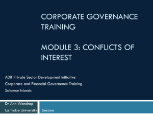 Module 3 - Solomon Islands Chamber of Commerce and Industries