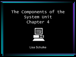 The Components of the System Unit Chapter 4
