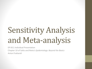 Sensitivity Analysis and Meta