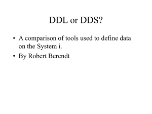 January 2007 "SQL's DDL vs DDS with Robert Berendt (Presentation)"
