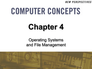 Operating Systems and File Management