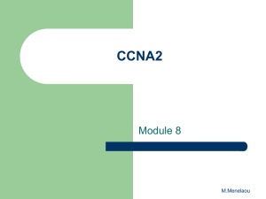 CCNA2 Module 8