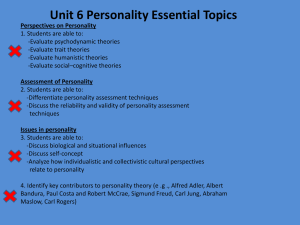 Assessment of Personality