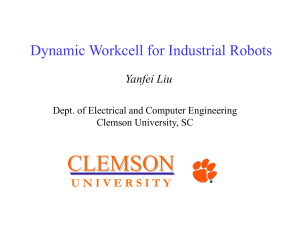 Dynamic Workcell for Industrial Robots