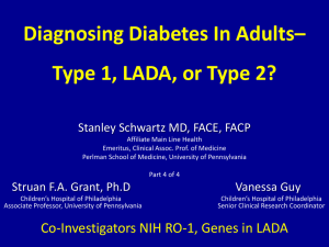 Stanley Schwartz, MD: Classifying Diabetes Types, ADA 2014, Part 4