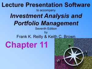 Lecture Presentation to accompany Investment Analysis & Portfolio