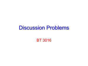 Discussion Problems