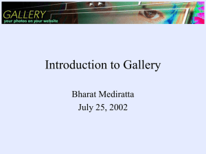 Introduction to Gallery