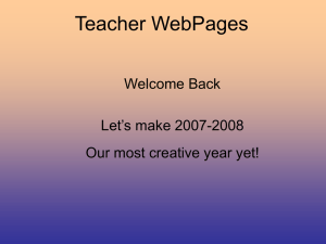 Teacher WebPage - Southington Public Schools