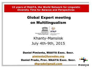 10 years of MAAYA - Maaya | World Network for Linguistic Diversity
