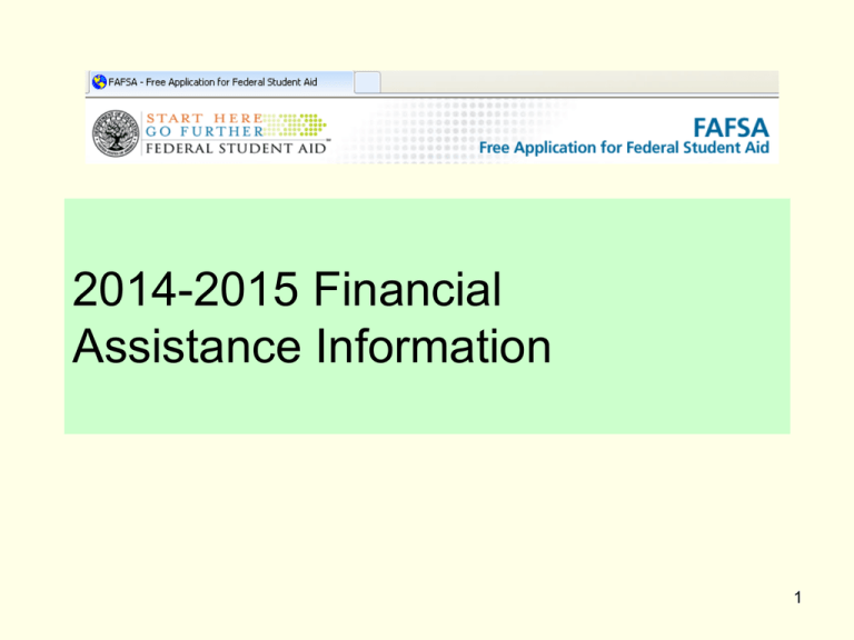 Applying For Financial Assistance