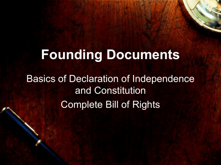 introduction of founding documents citizenship and thesis statement