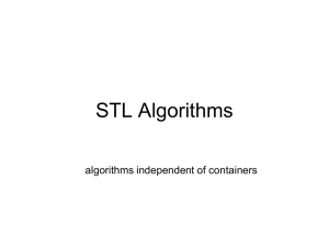 STL: Algorithms - Kent State University