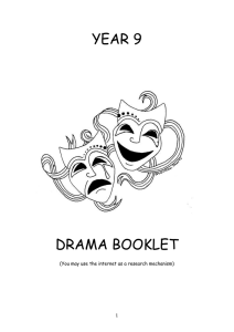 YEAR 9 Drama booklet