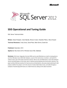 SSIS Operational and Tuning Guide