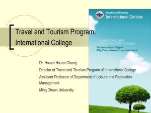 Introduction to Tourism