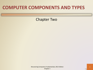 COMPUTER COMPONENTS AND TYPES