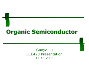 Organic Semiconductor (Gaojie)