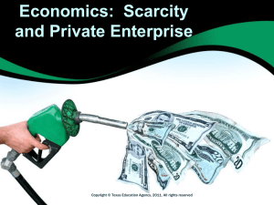 Economics: Scarcity and Private Enterprise