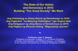 1Abueva's State of the Nation-Building powerpoint