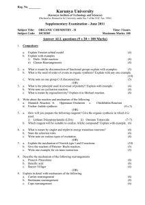 Supplementary Examination - June 2011