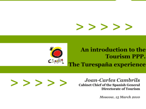 Tourism PPP. The TURESPAÑA experience