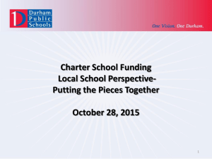 Charter School Funding Local School Perspective