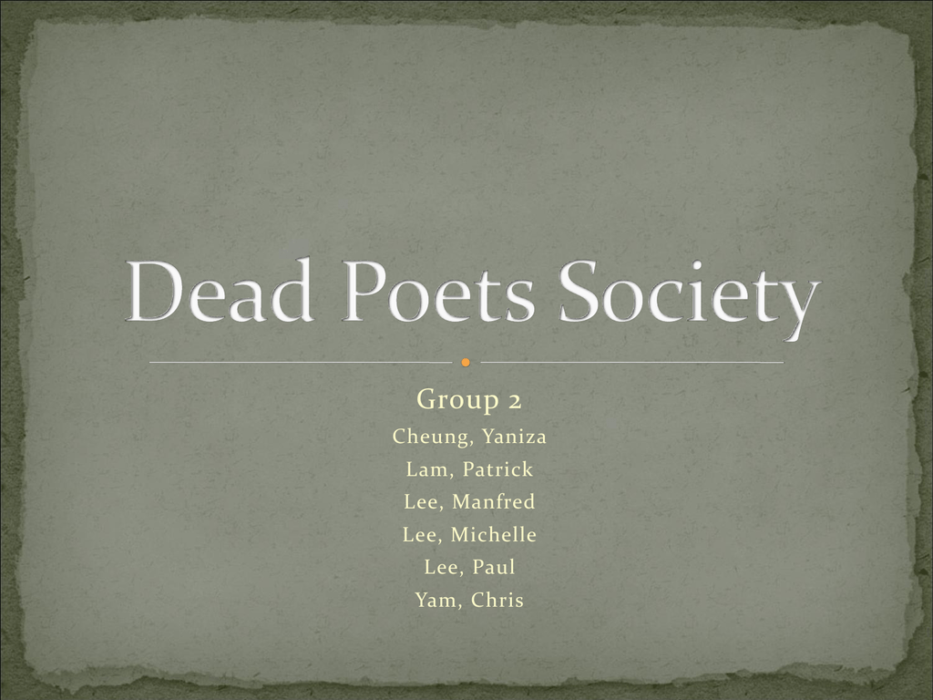 dead poets society poem carpe diem