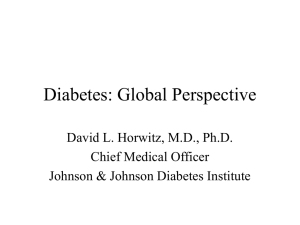 Diabetes: Global Perspective