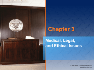 Medical, Legal, and Ethical Issues