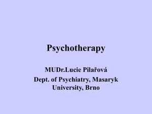 Psychotherapy - Masaryk University