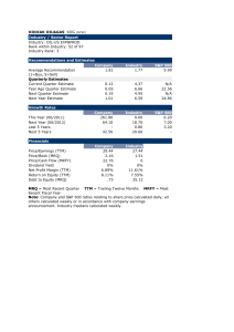 KODIAK OIL&GAS KOG (NYSE) Industry / Sector Report Industry